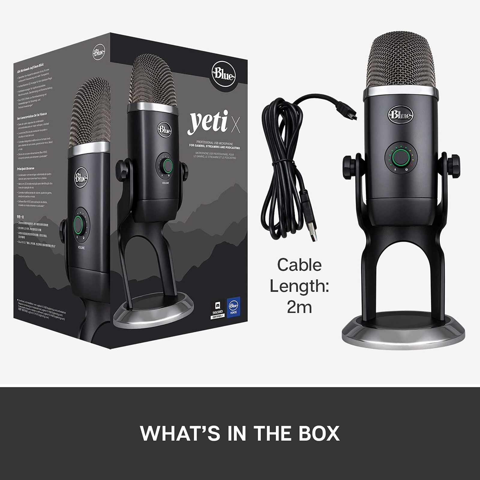 Buy logitech Yeti X USB Wired Microphone with HD Audio (Blackout
